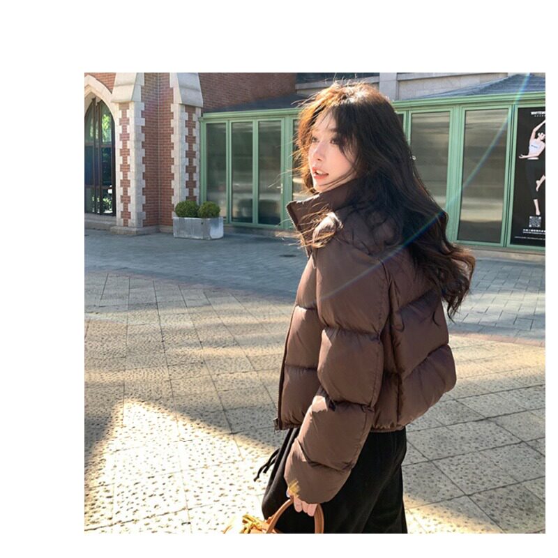 冬季短款棉衣2025新款羽绒棉服女宽松加厚立领小个子面包服ins潮