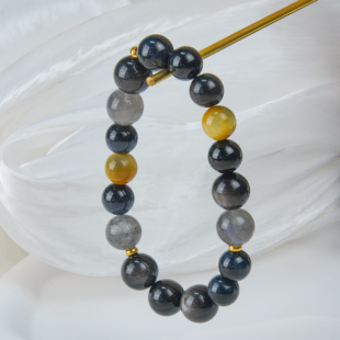 戴出腕间层次感 灰月光｜光影流转 潮酷男女都能戴 金虎眼 银曜石