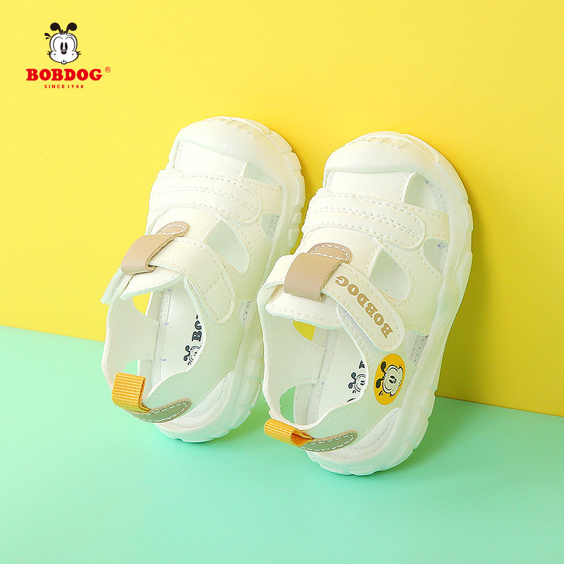 巴布豆宝宝凉鞋夏季2026新款婴儿学步男童1-3岁儿童包头女孩软底