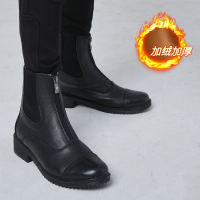 Spring and summer short equestrian boots, riding boots for children, men and women, riding boots, professional knight boots, short boots, eight-foot dragon equestrian equipment thumbnail 2