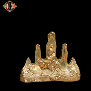 铜笔架纯铜五指山状元笔搁仿古铜器家居办公装饰工艺创意礼品摆件