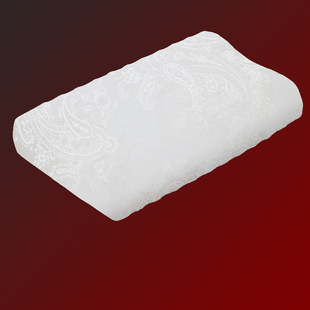 100%桑蚕丝女美容护肤防螨双面真丝白色提花枕套儿童乳胶枕套单人