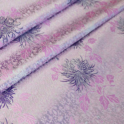 真丝棉提花织锦缎37姆米75cm幅Silk Jacquard Kimono Fabric