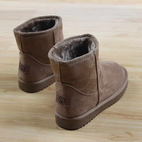 人本冬款高帮套筒学生保暖棉靴