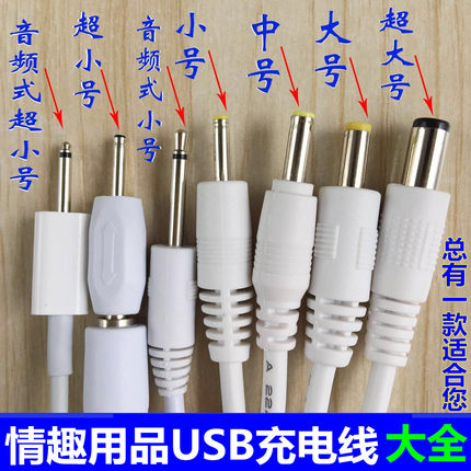丽波 成人用品振动棒震动AV按摩器圆孔数据线磁吸磁力USB充电器线