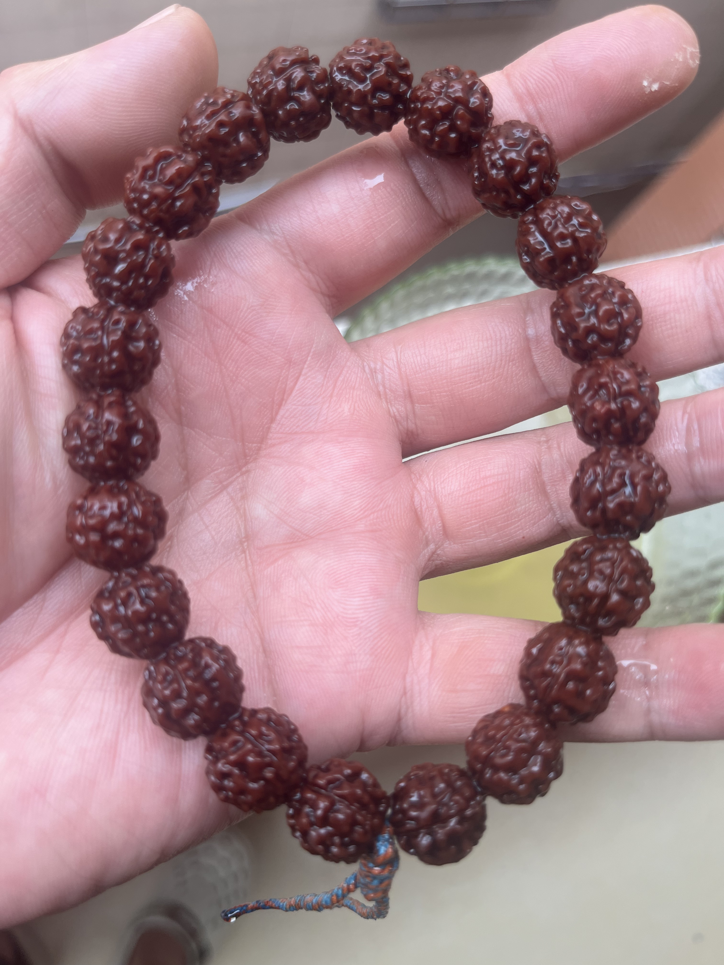 小金刚手串盘龙12mm高桩红皮老树手串手持