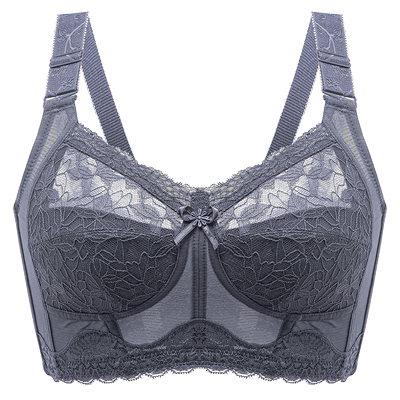 内衣女夏季薄款大胸显小聚拢防下垂胸罩全罩杯大码2025新款爆款