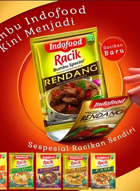 印尼进口INDOFOOD营多福炖辣牛肉汤酱料 RAWON爪哇拉吻肉汤料 45g