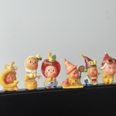 可爱星星人改娃卡通家居桌面显示屏摆件车载中控摆件个性 创意装 饰