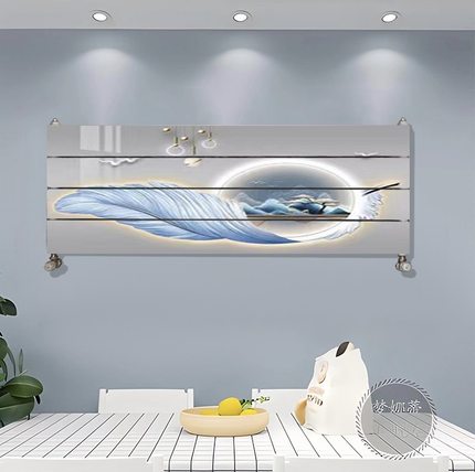 立式暖气片家用水暖暖气客厅新型超薄铜铝复合散热片明装暖气卧室