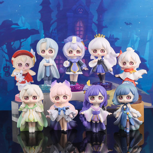 正版原神序曲盲盒手办桌面摆件动漫卡通夜兰可莉雷神儿童礼物玩具