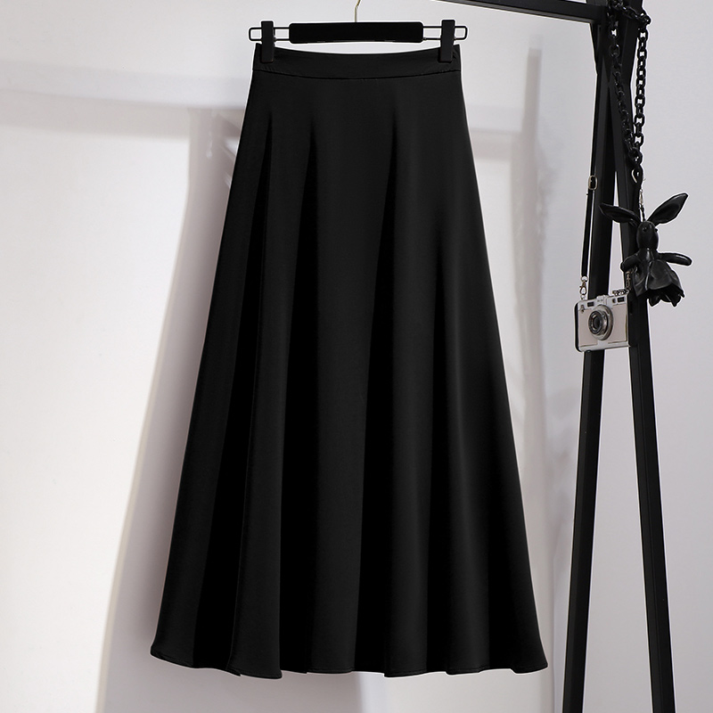 2021春季新款高腰修身显瘦黑色大摆裙a字裙半身包臀中长裙女套装在类目 女装/女士精品, 半身裙中 - 来自Buy2taobao.com提供专业的淘宝代购服务