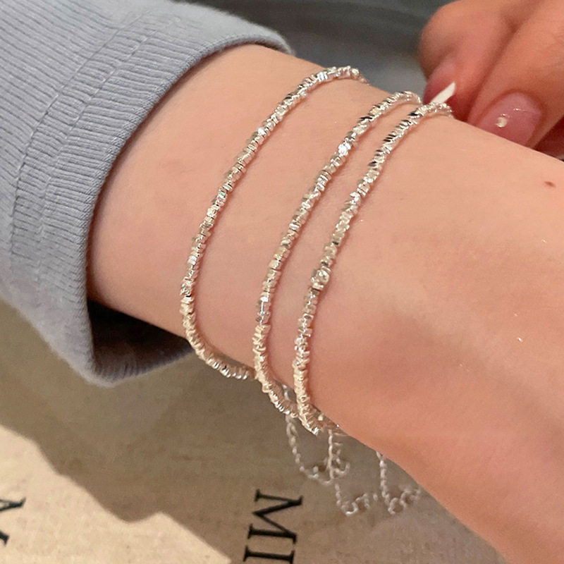 气质清冷碎银子手链女轻奢小众精致情侣手串感气质叠戴手饰潮,饰品/流行首饰/时尚饰品新,手链,淘宝优惠券,粉丝福利购,淘宝优惠卷