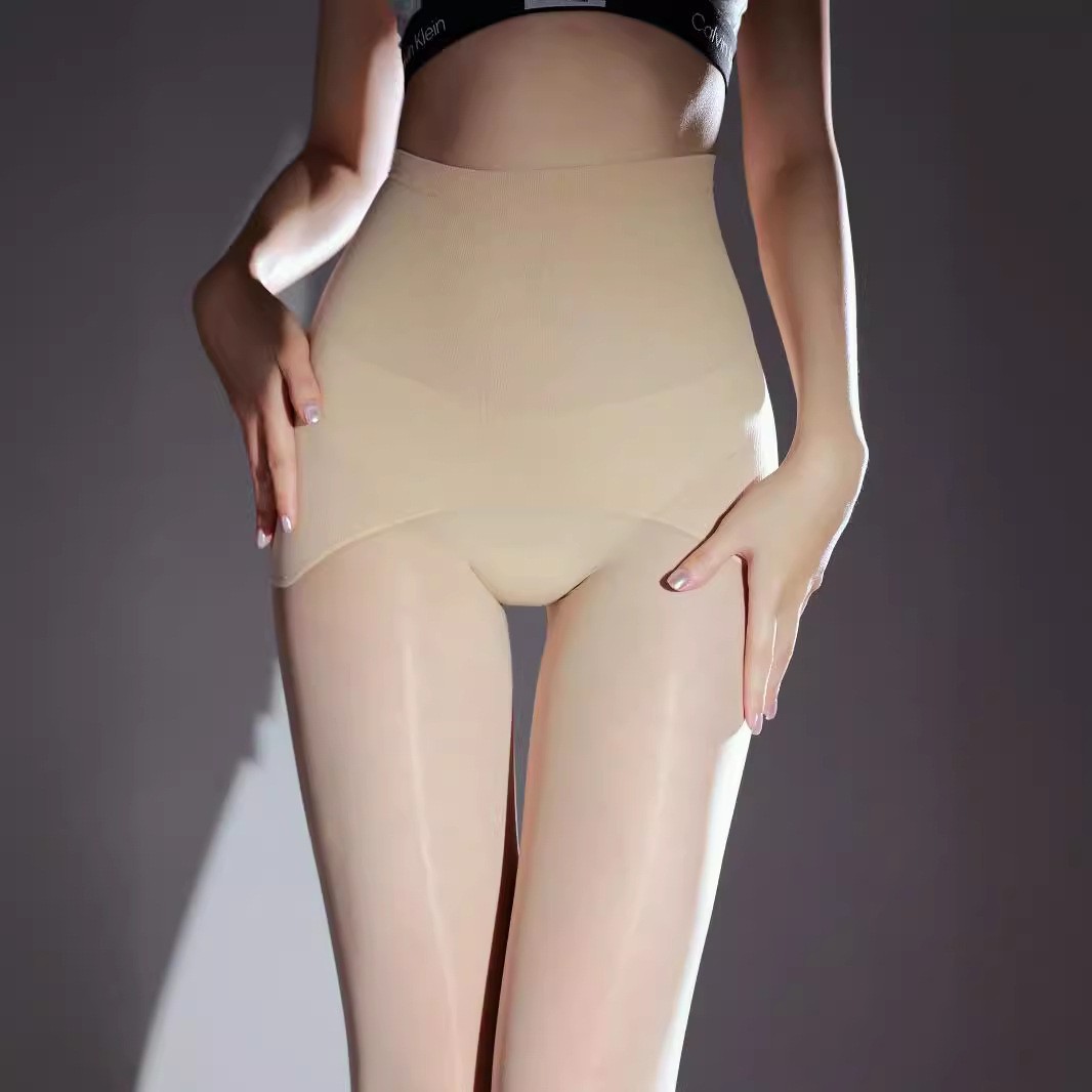 360无缝档马油袜丝滑油亮丝袜高腰收腹油光无痕超薄苹果臀连裤袜