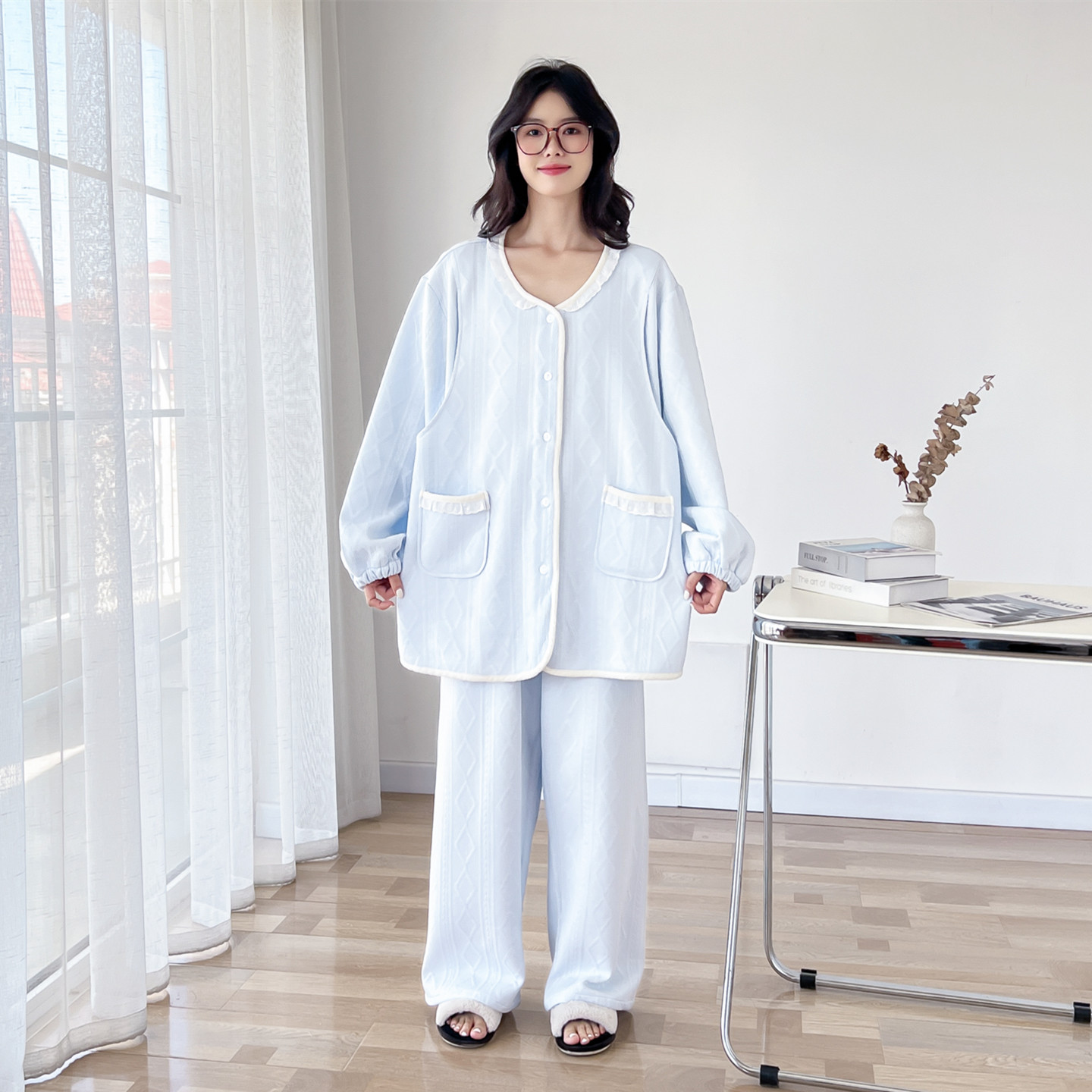 哺乳睡衣女加肥200斤孕妇月子服