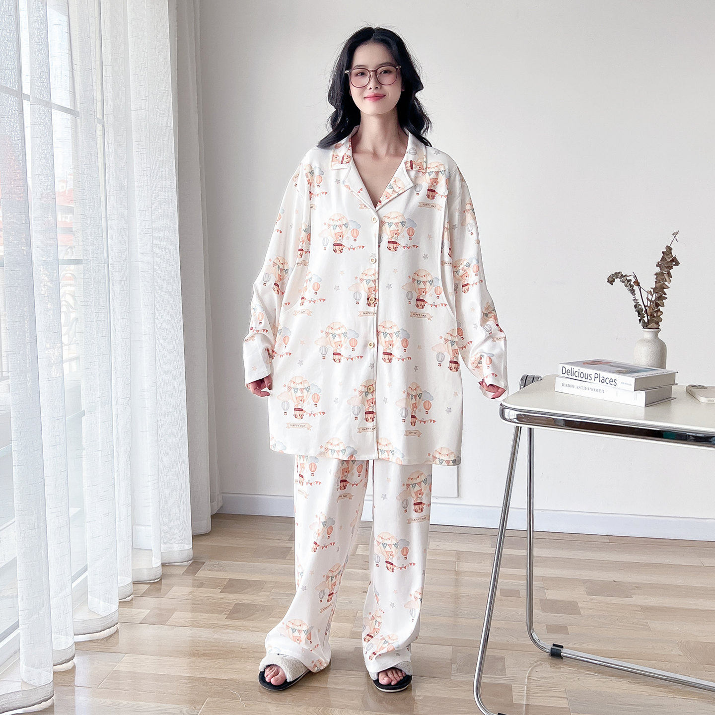 厚款纯棉大码月子服哺乳睡衣女春秋加肥200斤孕妇产后家居服套装