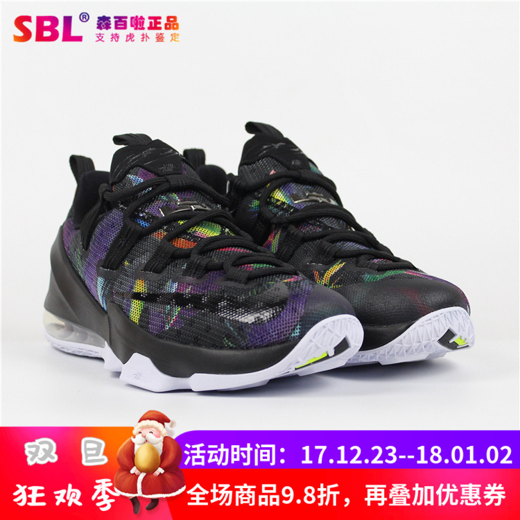 Nike LeBron LBJ 13 Lowղķ˹ ºÚ²Êºç°×Òø ʵսÀºÇòЬ831926-051