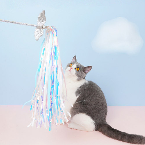 zeze天使魔杖l逗猫棒耐咬磨牙逗猫玩具自嗨猫解闷神器猫咪用品
