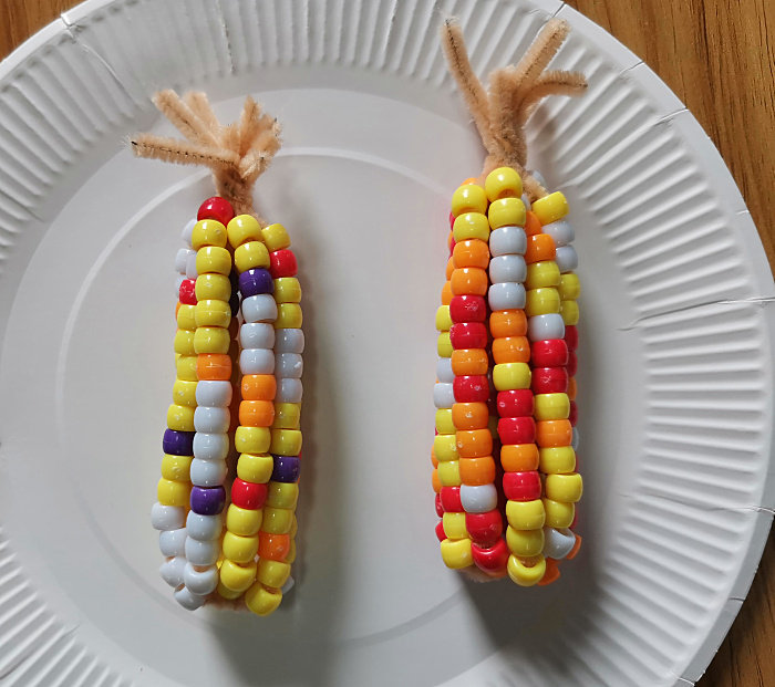 玉米毛根毛条手工串珠DIY幼儿园儿童手工制作材料亲子活动区域角