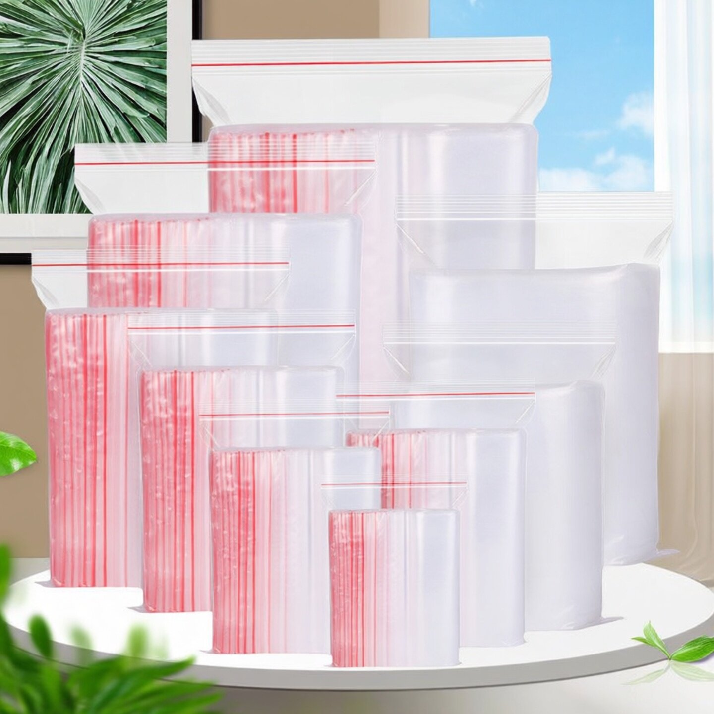 pe自封密封袋大号实验室食品分装袋封口塑料袋透明收纳袋防水9丝