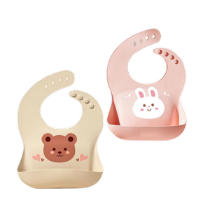 儿童吃饭围兜宝宝防水超软硅胶口水兜小孩喂饭围嘴婴幼儿辅食饭兜