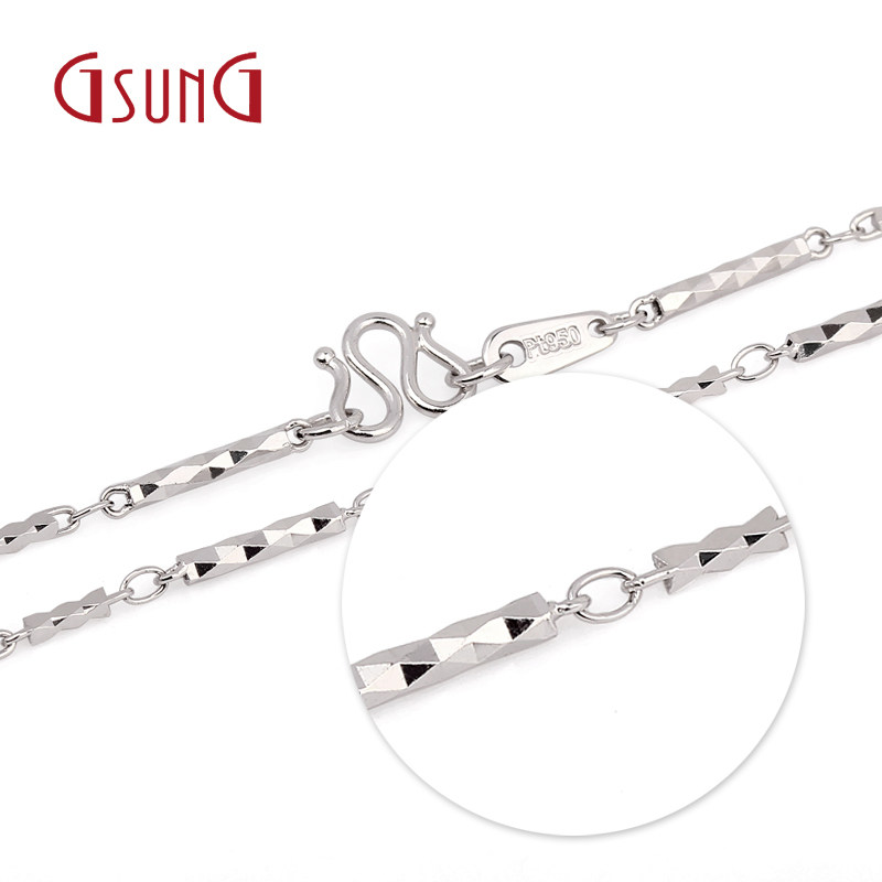 Kyrgyzstan Kyrgyzstan. Pt950 lady Platinum Necklace Platinum Shine section chain Amazingin the Jewelry/Diamond/Jade/Gold , Platinum/PT (New) , Choker  category - from Buy2taobao.com to provide professional Taobao agent buy service