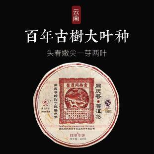同庆号  红印400g生茶云南百年古树普洱茶阳春嫩尖香气馥郁清扬