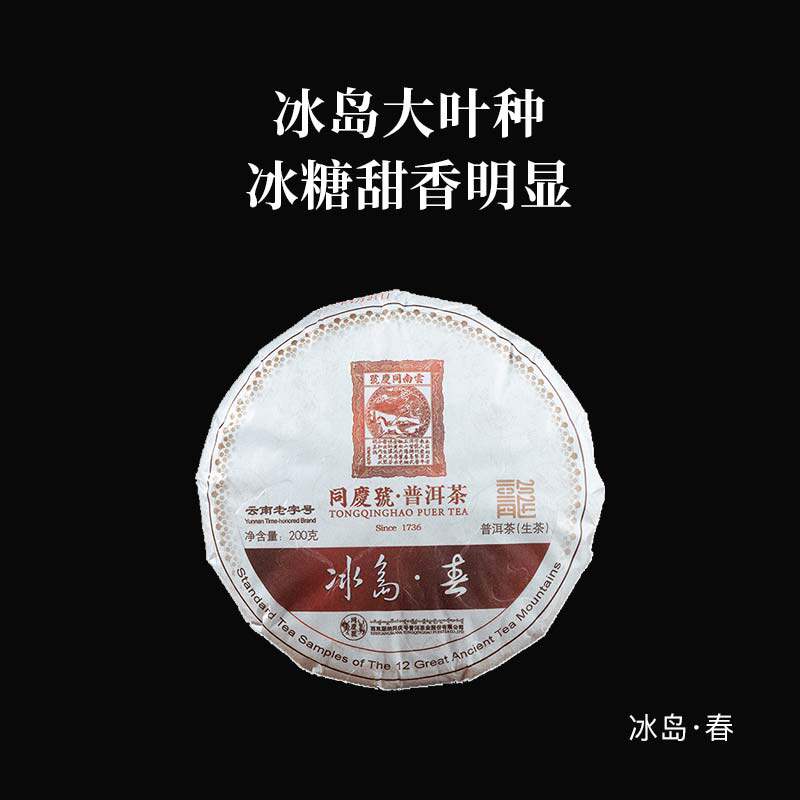 同庆号春系列200g生茶云南百年古树高端生普老班章冰岛曼松薄荷塘