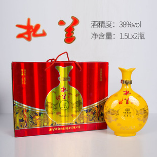 内蒙呼伦贝尔扎兰屯闫氏酒业扎兰黄坛1.5Lx2坛38度扎兰屯白酒包邮