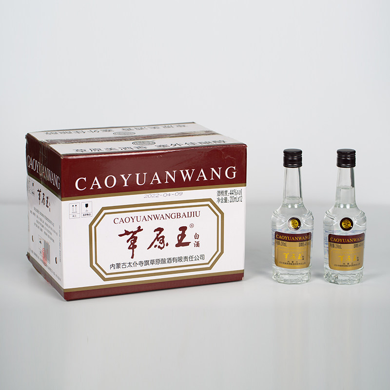 太仆寺旗草原王白酒44度小草纯粮酿造清香型 白色 整箱装(12瓶)