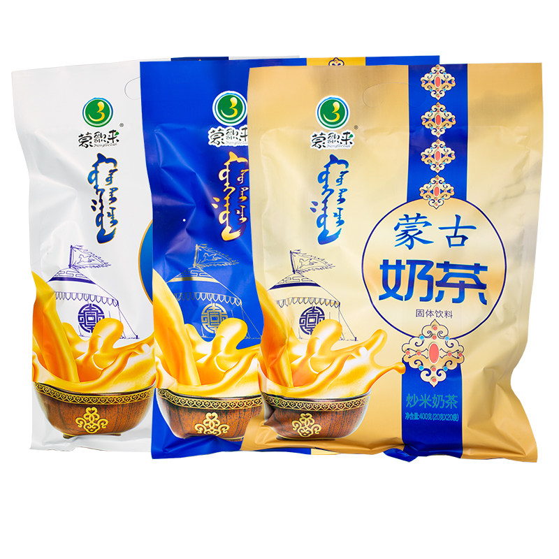 蒙歌来奶茶粉酥油炒米咸味甜味独袋装奶茶