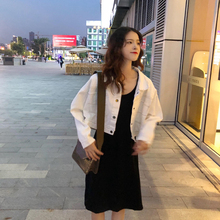 宽松短款 外搭学生牛仔衣外套女春秋 上衣网红长袖 2019新款 秋季 韩版