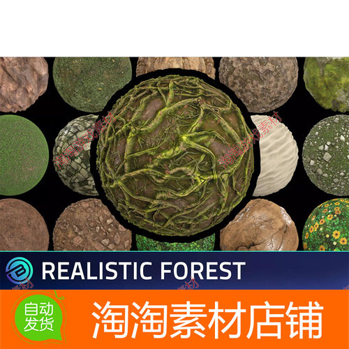 Realistic Forest Textures - RPG Environment 1.1 写实贴图