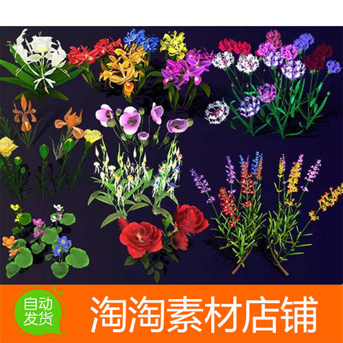 Unity3d Cartoon Collections Flower Path 2 1.1 卡通花卉