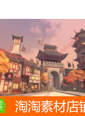 Unity Stylized Far East 1.0 包更 中国古代国风建筑城镇场景模