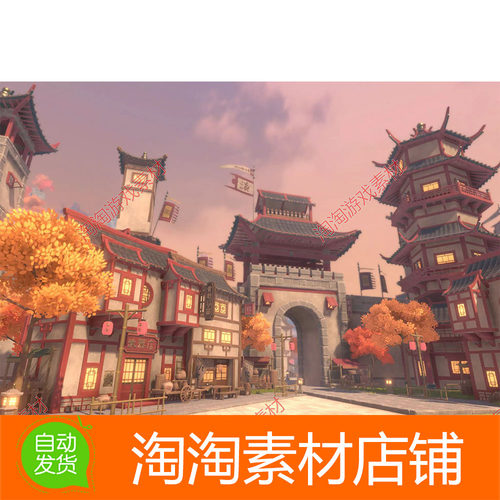 Unity Stylized Far East 1.0 包更 中国古代国风建筑城镇场景模
