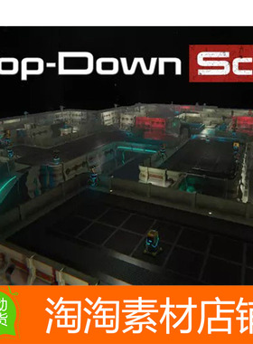 Unity3d Top-Down Scifi modular Environment 1.1 科幻塔防基地