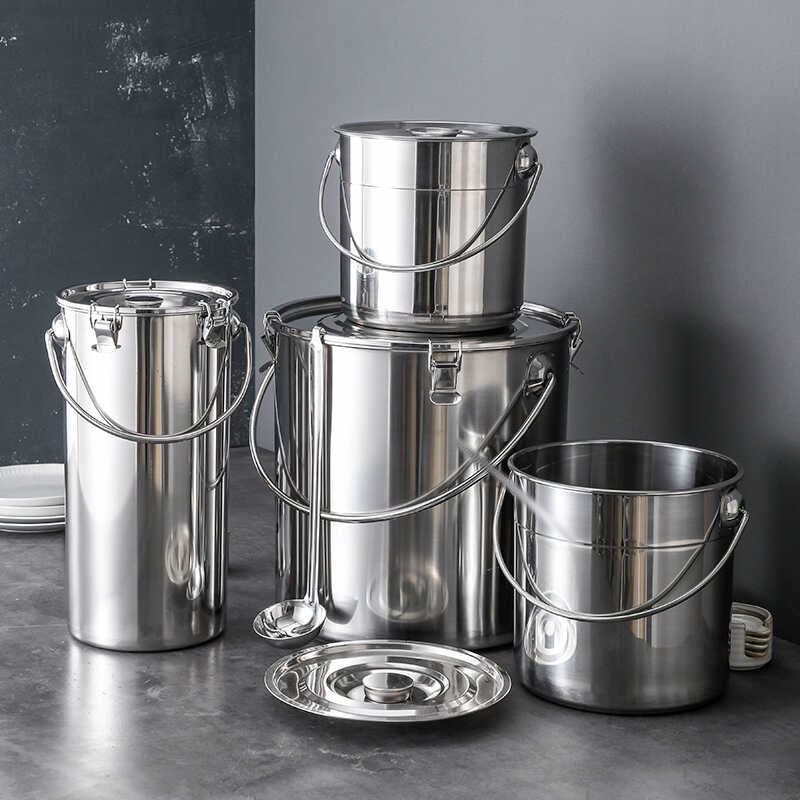 汤桶304不绣钢幼儿园手提式加厚