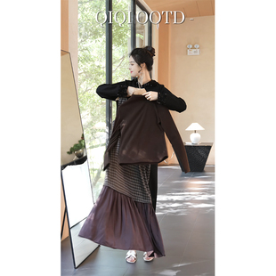 宽松显瘦保暖打底衫 柒院家大码 T恤2025秋冬款 通勤半高领长袖 女装