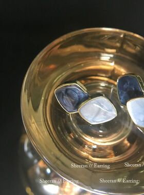 「蓝色大海的传说」宫廷复古气质耳钉2020年新款潮耳饰蚊香盘耳夹