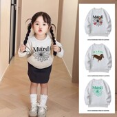 潮 女宝宝上衣男童衣服母女母子秋装 儿童亲子装 卫衣一家三口秋冬款
