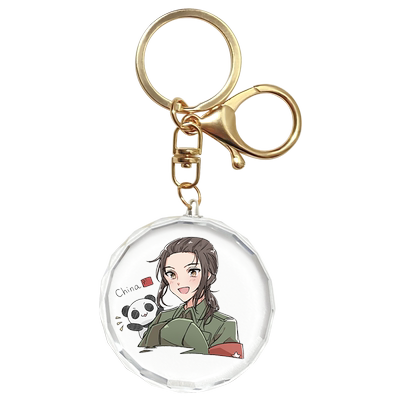 漫能黑塔利亚水晶挂件钥匙扣