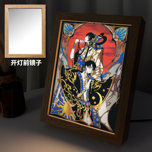 周邊 漫能XXXholic燈光畫四月一日靈異事件簿小夜燈相框鏡子二次元