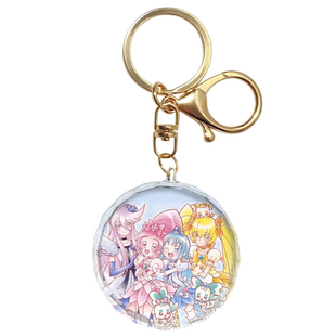 漫能光之美少女水晶挂件可爱彩色钥匙扣二次元日系卡通动漫周边