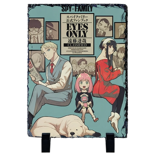 漫能间谍过家家石板画高清印刷桌面摆件装饰画二次元卡通动漫周边