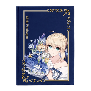 漫能fate贞德远坂凛笔记本日系丝绒记事本手账本子二次元动漫周边