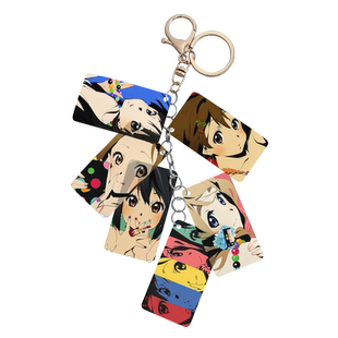 漫能轻音少女串卡手机链个性钥匙扣卡片挂件日系二次元平泽唯周边