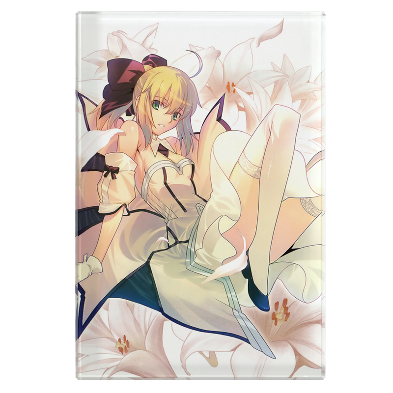 漫能fate水晶立牌远坂凛saber桌面摆件个性日本动漫周边二次元