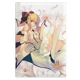 漫能fate水晶立牌远坂凛saber桌面摆件个性日本动漫周边二次元