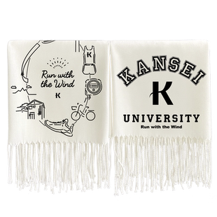 漫能强风吹拂围巾秋冬新款围脖保暖小清新简约日系二次元周边礼物